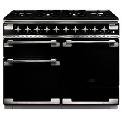 Rangemaster Elise 110 Dual Fuel Range Cooker Gloss Black